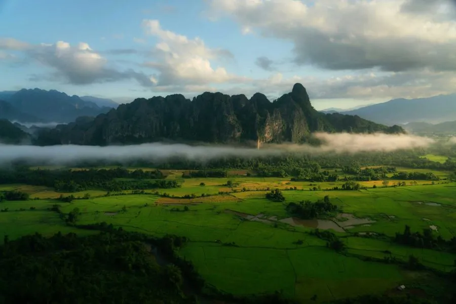 la magnifica natura incontaminata del Laos